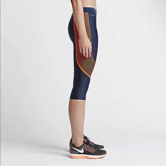 NWT NIKE DRI-FIT POWER SPEED RUNNING CAPRIS M - Picture 4 of 7